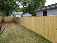 <b>6 foot high Pressure Treated Vertical Board Privacy Fence</b>